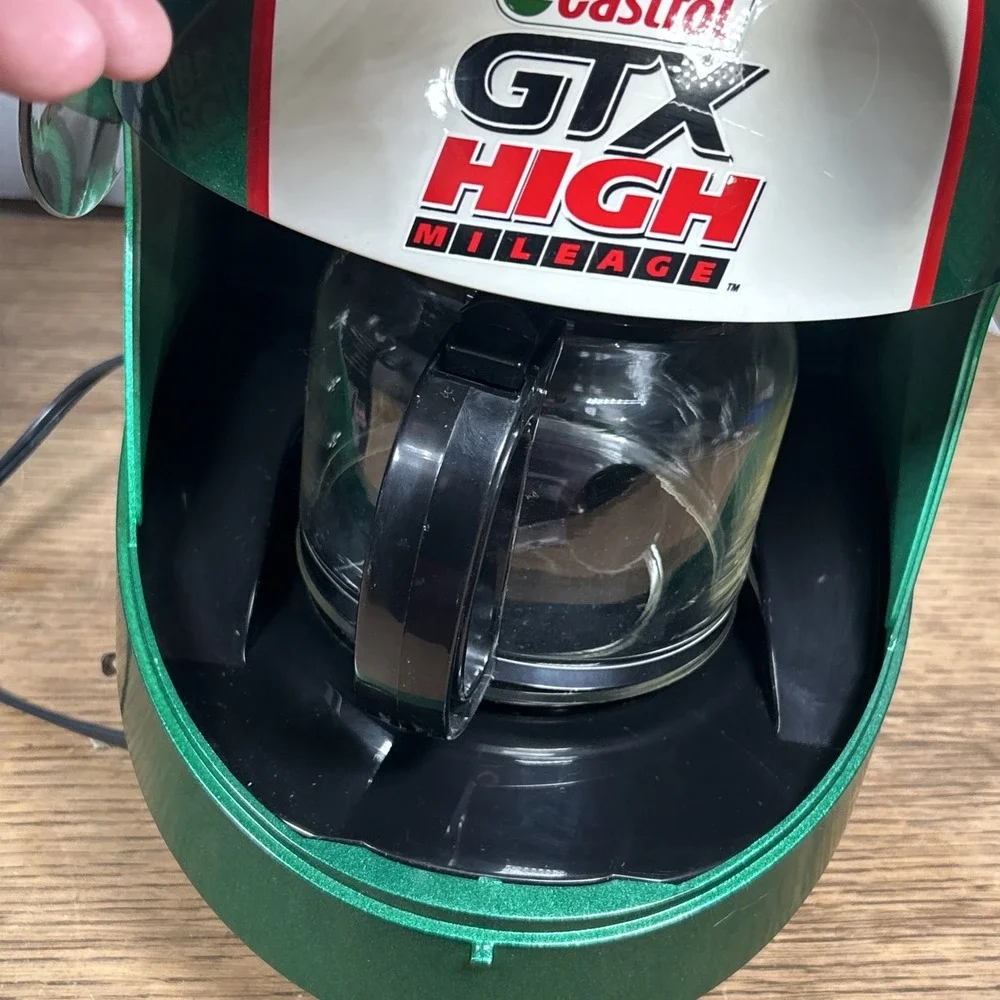 Collectible John Force Nhra Funny Car Race Station Helmet Coffee Maker